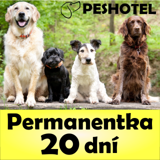 20 dňová permanentka, 24 € / deň